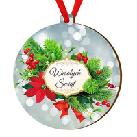 Wooden bauble for the Christmas tree
