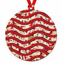 Wooden bauble for the Christmas tree