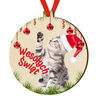 Wooden bauble for the Christmas tree