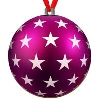 Wooden bauble for the Christmas tree