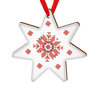 Wooden bauble for the Christmas tree