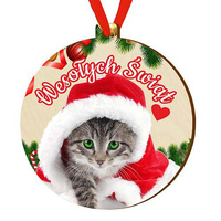 Wooden bauble for the Christmas tree