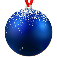 Wooden bauble for the Christmas tree