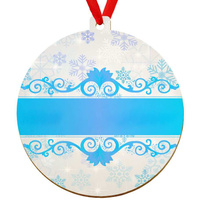 Wooden bauble for the Christmas tree