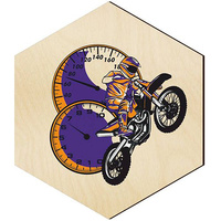  WOODEN DECORATIVE PANEL FOR A WALL HEXAGON