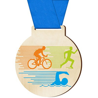 Sports medal triathlon for athlete