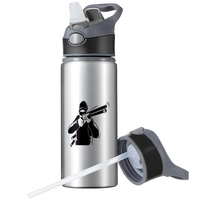 MUG SPORTS BOTTLE WATER BOTTLE WITH STRAW WITH HANDLE SURVIVAL 