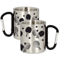 METAL MUG FOR TENNIS PLAYERS TABLE TENNIS