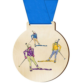 Sports medal biathlon 