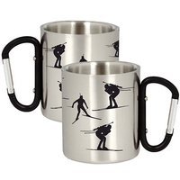 METAL MUG FOR A BIATHLON PLAYER