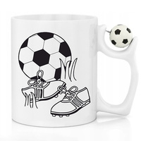 MUG HANDLE FOOTBALL for a FOOTBALL FAN FOOTBALL PLAYER