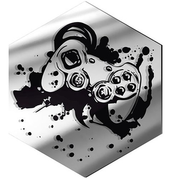  MIRROR DECORATIVE PANEL FOR THE WALL HEXAGON 