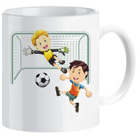 Football sports mug for a footballer