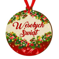 Wooden bauble for the Christmas tree