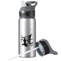 MUG SPORTS BOTTLE WATER BOTTLE WITH STRAW WITH HANDLE SURVIVAL