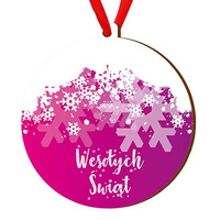 Wooden bauble for the Christmas tree