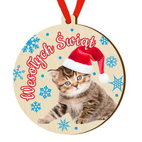 Wooden bauble for the Christmas tree