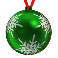Wooden bauble for the Christmas tree