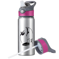 MUG SPORTS BOTTLE WATER BOTTLE WITH STRAW WITH HANDLE SURVIVAL 