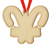 Wooden bauble for the Christmas tree