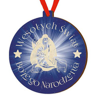 Wooden bauble for the Christmas tree