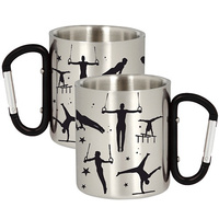 METAL MUG FOR A GYMNASTICS COMPETITOR