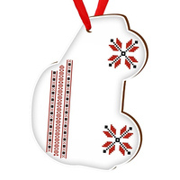 Wooden bauble for the Christmas tree