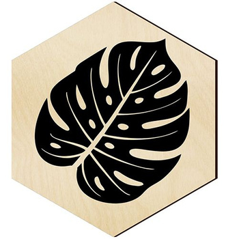  WOODEN DECORATIVE PANEL FOR A WALL HEXAGON