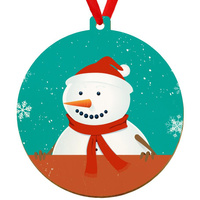 Wooden bauble for the Christmas tree