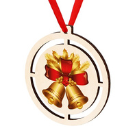 Wooden bauble for the Christmas tree