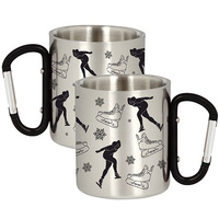 METAL MUG FOR SKATERS SPEED SKATING