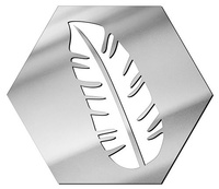  MIRROR DECORATIVE PANEL FOR THE WALL HEXAGON 