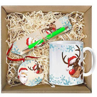 BASKET GIFT SET FOR SANTA'S DAY CHRISTMAS GIFT CHRISTMAS TREE CHRISTMAS BOX