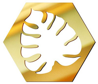 MIRROR DECORATIVE PANEL FOR THE WALL HEXAGON 