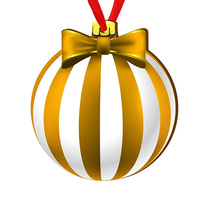 Wooden bauble for the Christmas tree