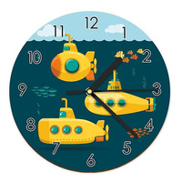 WOODEN WALL CLOCK FOR CHILDREN