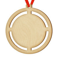 Wooden bauble for the Christmas tree