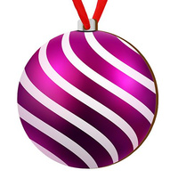 Wooden bauble for the Christmas tree