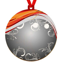 Wooden bauble for the Christmas tree