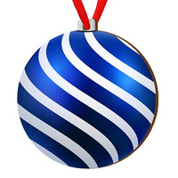 Wooden bauble for the Christmas tree