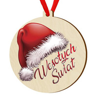 Wooden bauble for the Christmas tree