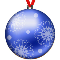 Wooden bauble for the Christmas tree