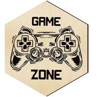  WOODEN DECORATIVE PANEL FOR A WALL HEXAGON