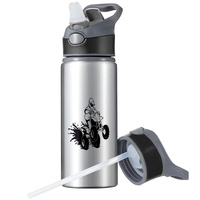 MUG SPORTS BOTTLE WATER BOTTLE WITH STRAW WITH HANDLE SURVIVAL 