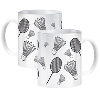 BADMINTON MUG FOR A PLAYER