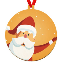 Wooden bauble for the Christmas tree