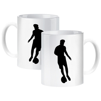 Football sports mug for a footballer