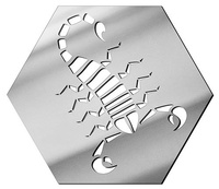  MIRROR DECORATIVE PANEL FOR THE WALL HEXAGON 