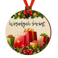 Wooden bauble for the Christmas tree