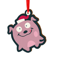 Wooden bauble for the Christmas tree